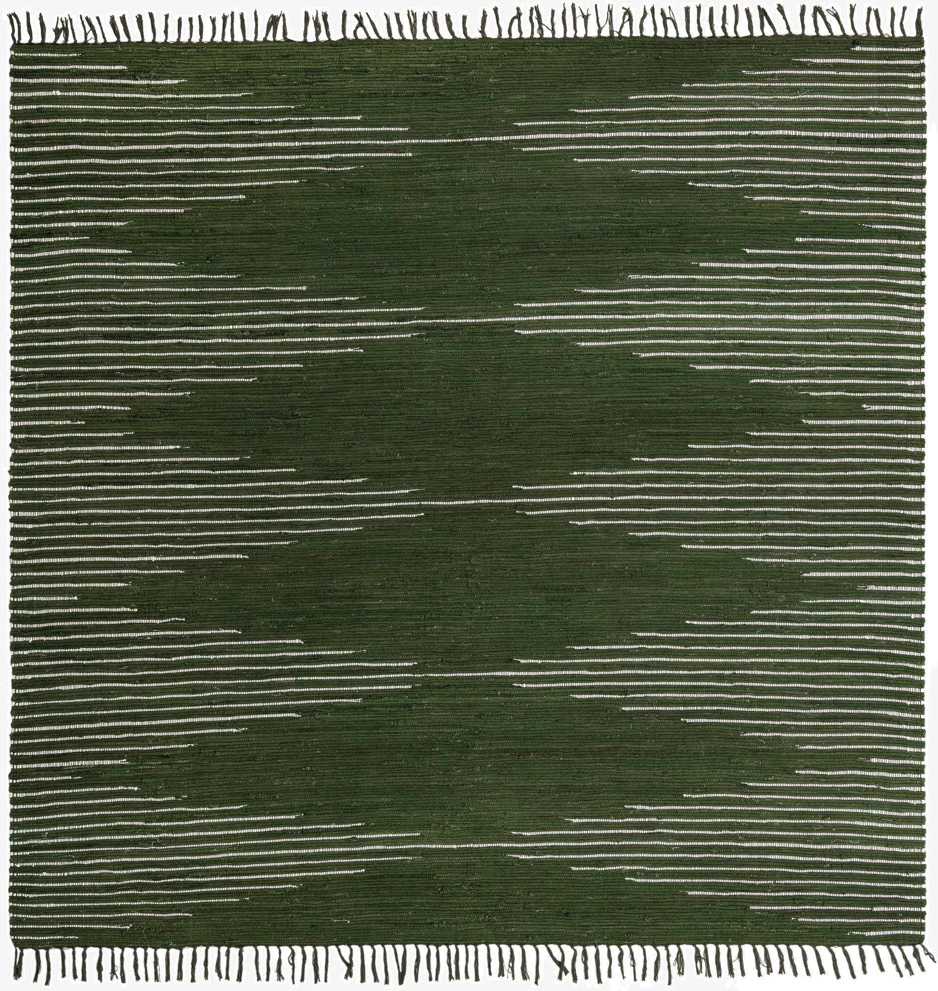  10' x 10'  Hand Woven Chindi Cotton Square Rug