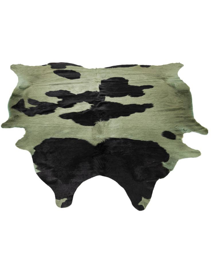 Detail image of  5' 8 x 5' 11 Cowhide Leather Square Rug