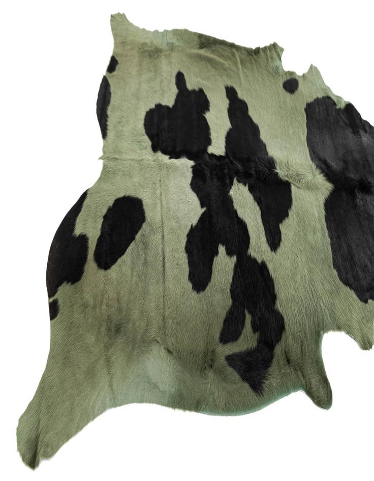 Detail image of  5' 8 x 5' 11 Cowhide Leather Square Rug
