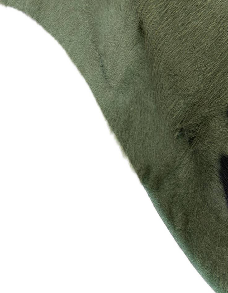 Detail image of  5' 8 x 5' 11 Cowhide Leather Square Rug