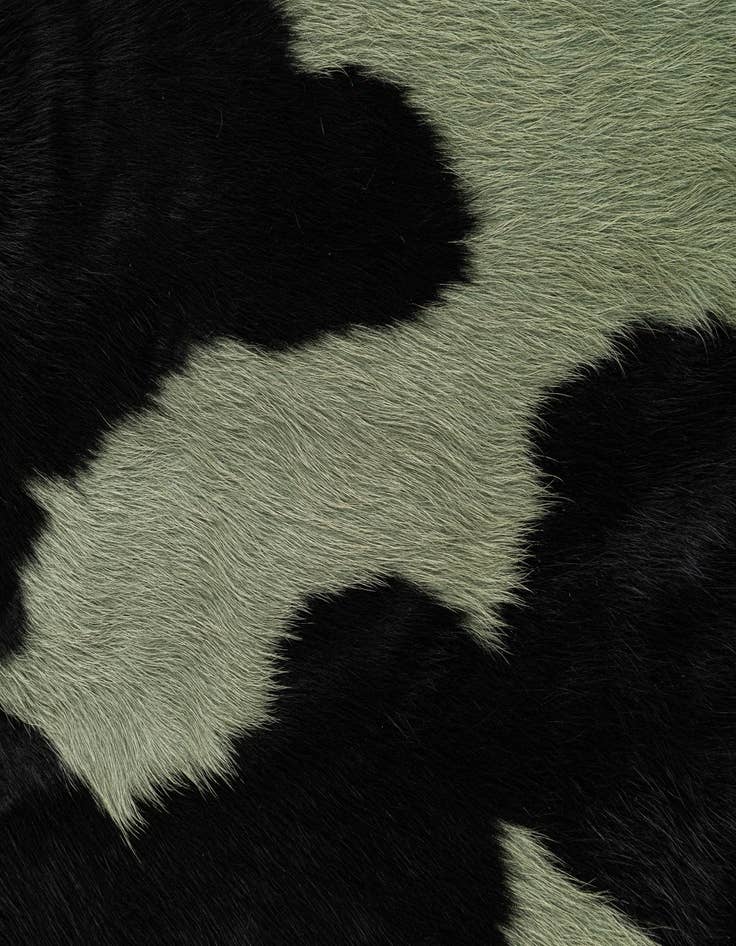 Detail image of  5' 8 x 5' 11 Cowhide Leather Square Rug