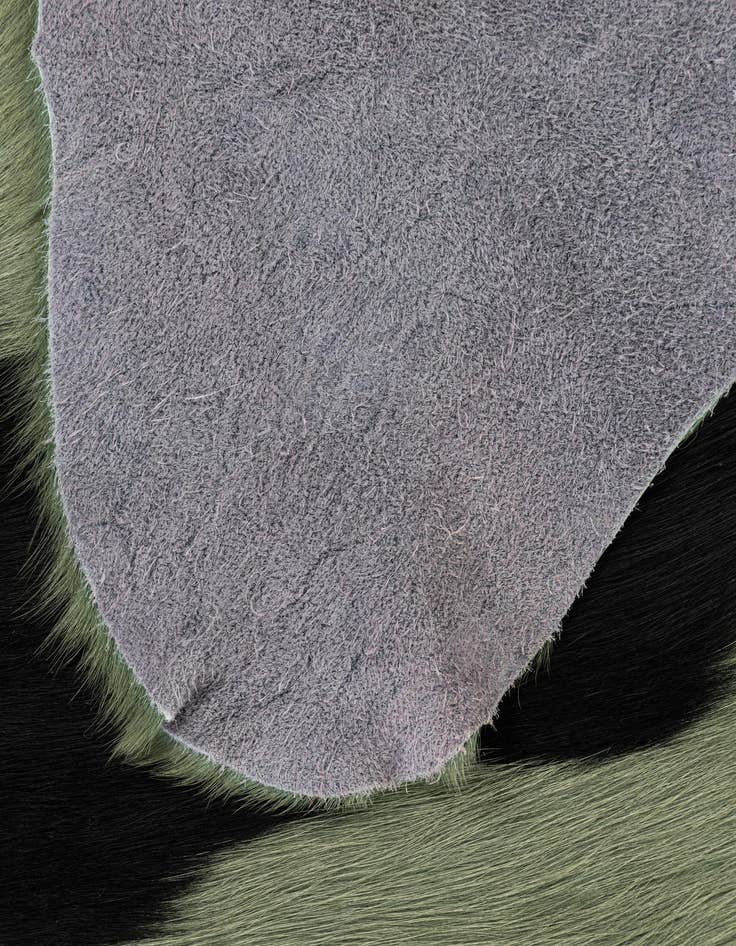 Detail image of  5' 8 x 5' 11 Cowhide Leather Square Rug