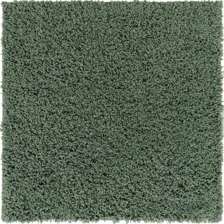 Green 3' 3 x 3' 3 Everyday Shag Square Rug | Rugs.com