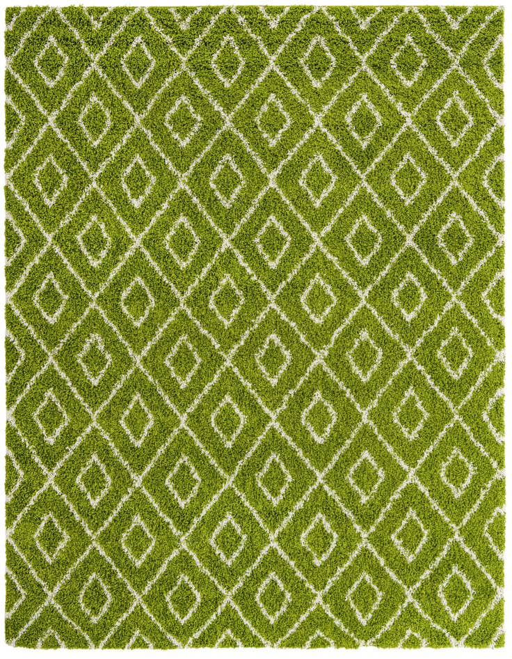 Detail image of  10' x 10' Lattice Shag Square Rug