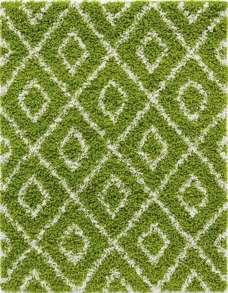 Detail image of  4' x 4' Lattice Shag Square Rug