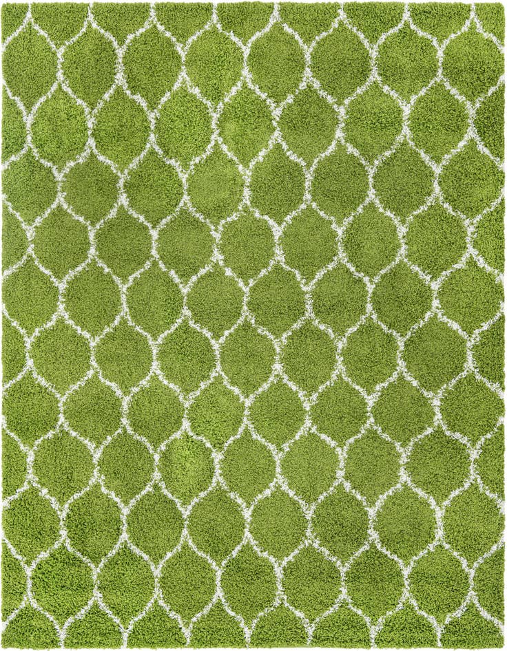 Detail image of  10' x 10' Lattice Shag Square Rug