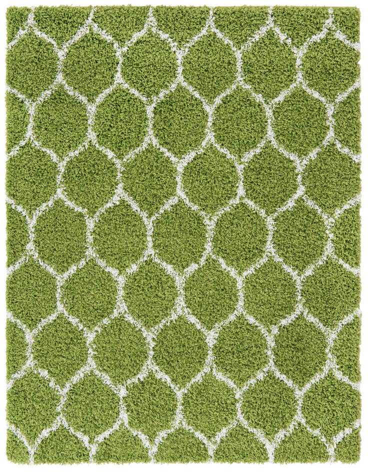 Detail image of  6' x 6' Lattice Shag Square Rug