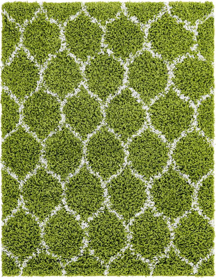 Detail image of  4' x 4' Lattice Shag Square Rug