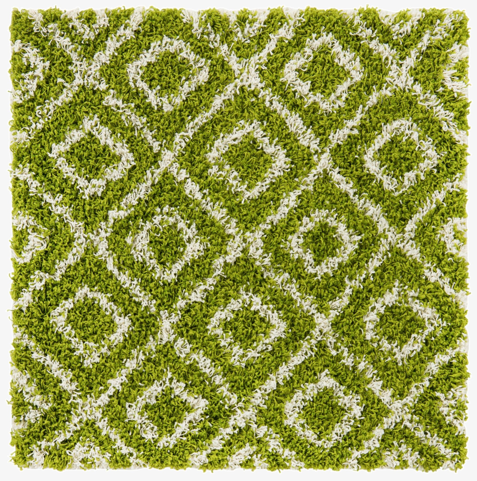  3' 3 x 3' 3 Lattice Shag Square Rug