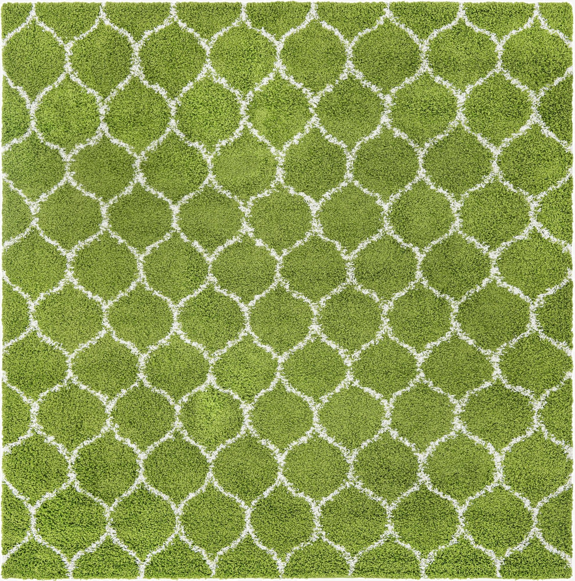  10' x 10' Lattice Shag Square Rug