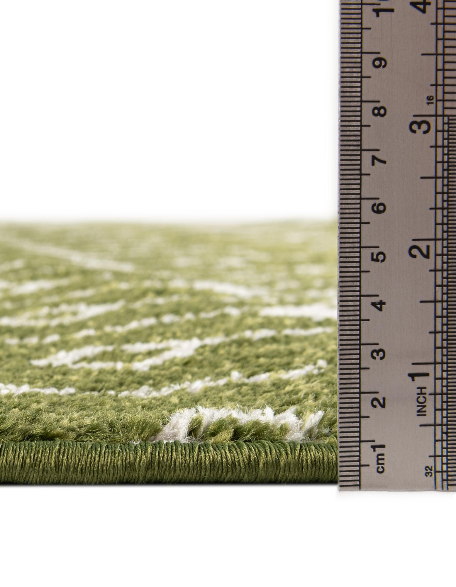 Green 3' 3 x 3' 3 Moroccan Trellis Square Rug | Rugs.com