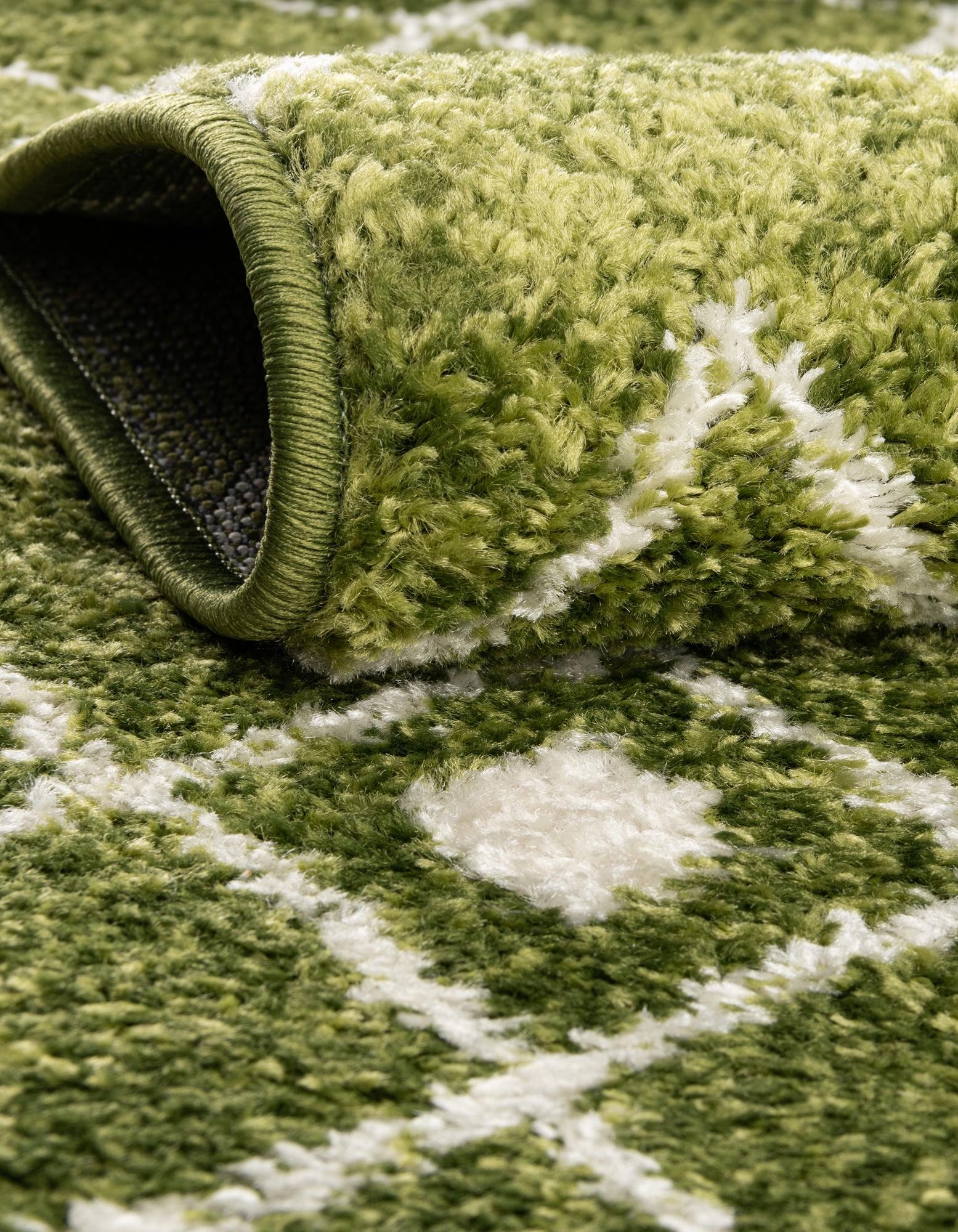 Green 3' 3 x 3' 3 Moroccan Trellis Square Rug | Rugs.com