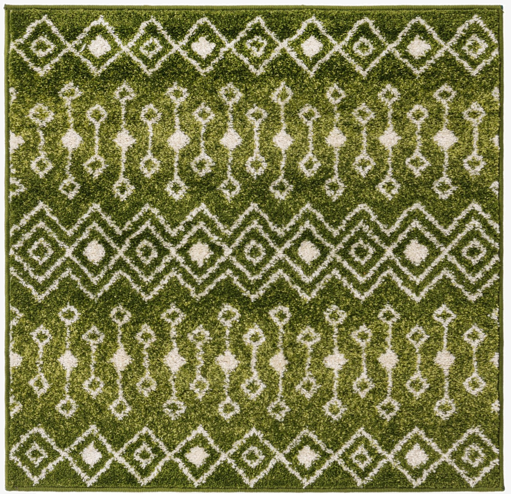 Primary image  3' x 3' Moroccan Trellis Square Rug