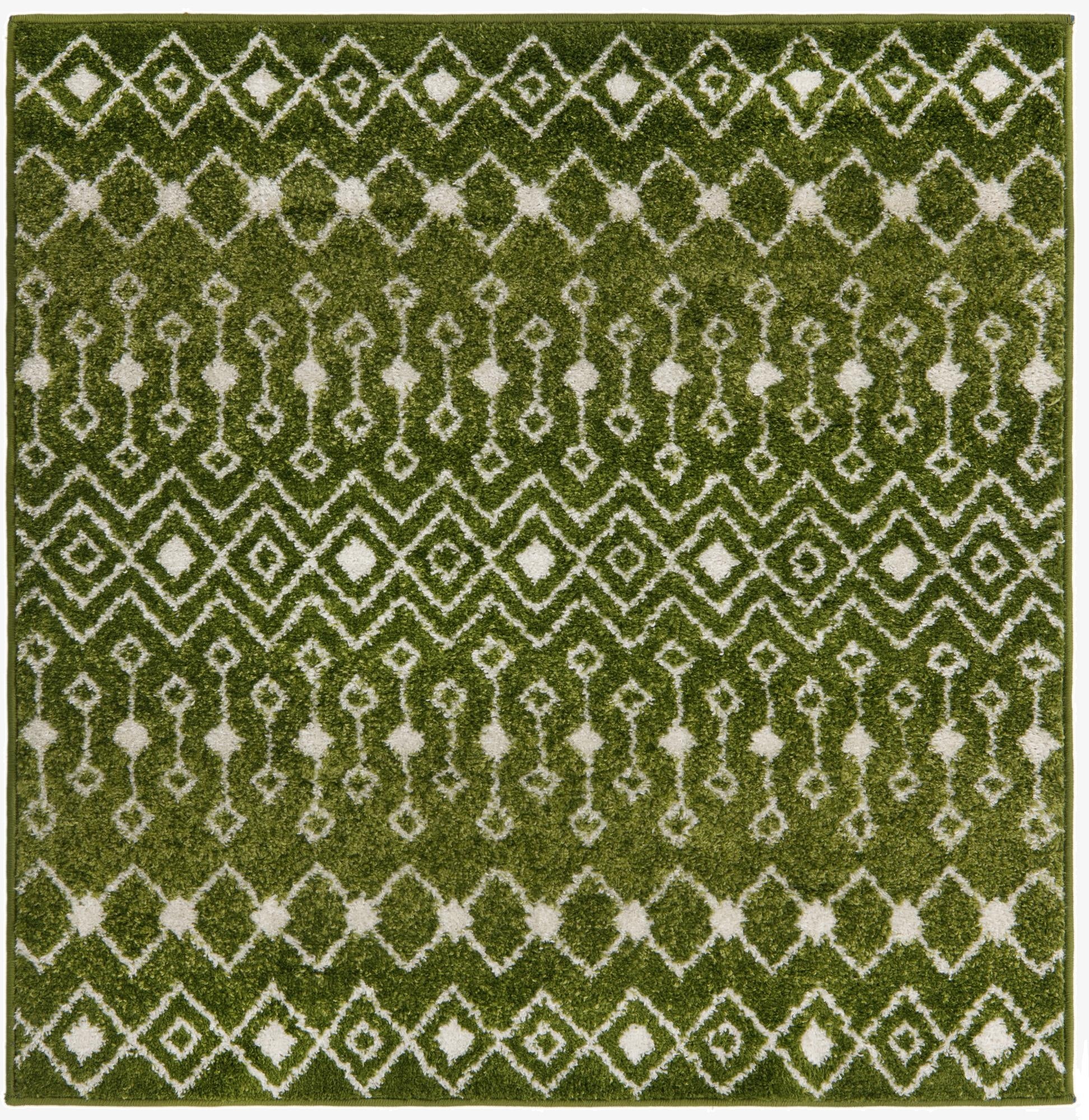  4' x 4' Moroccan Trellis Square Rug