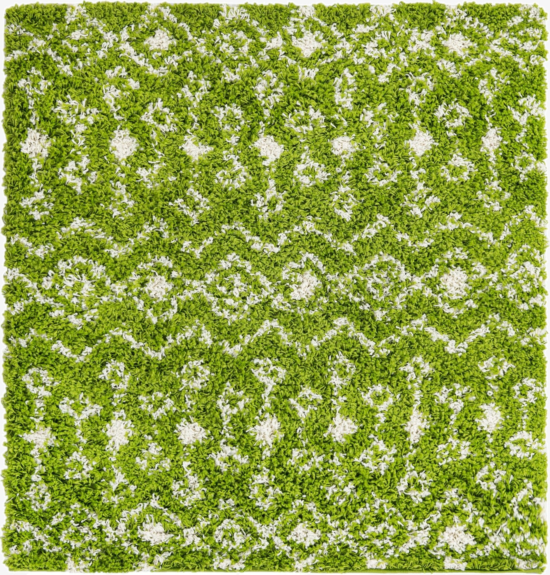  4' x 4' Moroccan Trellis Shag Square Rug