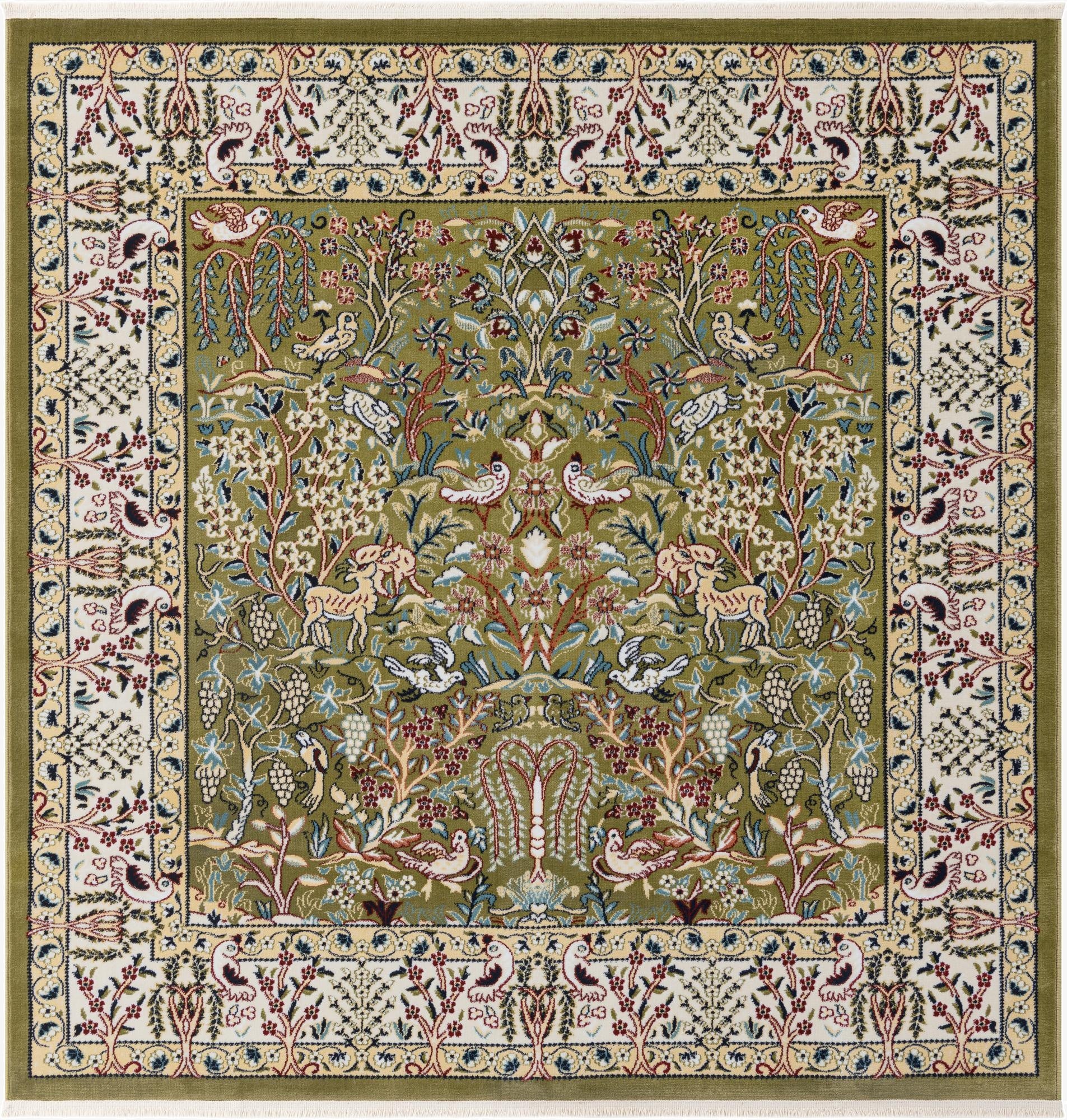  6' 1 x 6' 1 Nain Design Square Rug