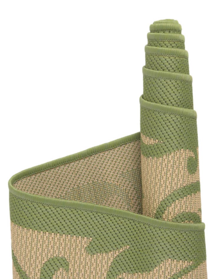 Detail image of  6' x 6'  Washable Botanical Indoor / Outdoor Square Rug