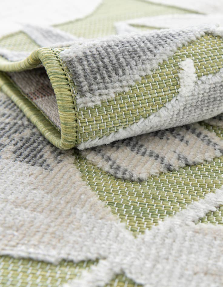 Detail image of  8' 2 x 8' 2  Washable Botanical Indoor / Outdoor Square Rug