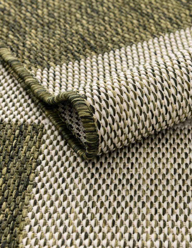 Detail image of  10' x 10'  Washable Checkered Indoor / Outdoor Square Rug