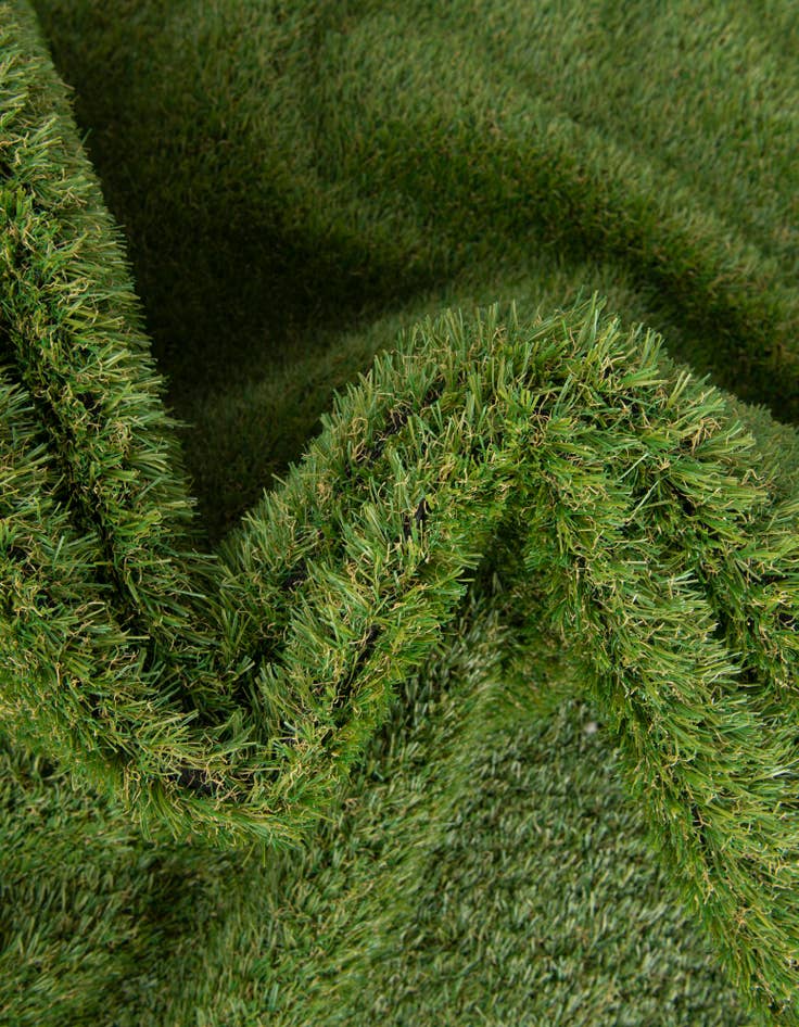 Detail image of  12' x 12'  Washable Grass Indoor / Outdoor Square Rug