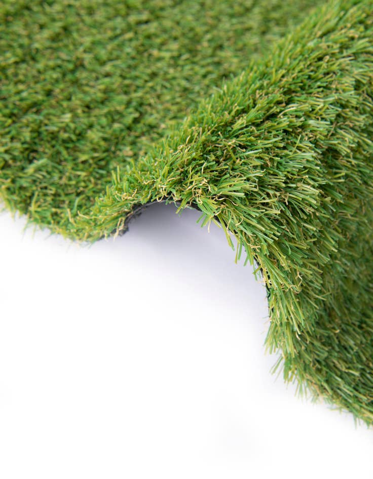 Detail image of  12' x 12'  Washable Grass Indoor / Outdoor Square Rug