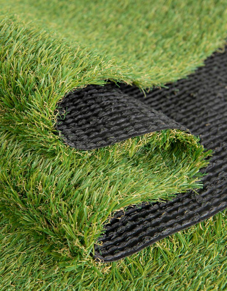 Detail image of  12' x 12'  Washable Grass Indoor / Outdoor Square Rug