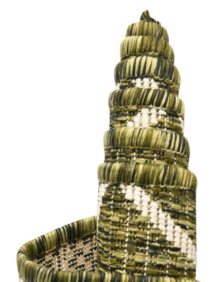 Detail image of  10' x 10'  Washable Lattice Indoor / Outdoor Square Rug