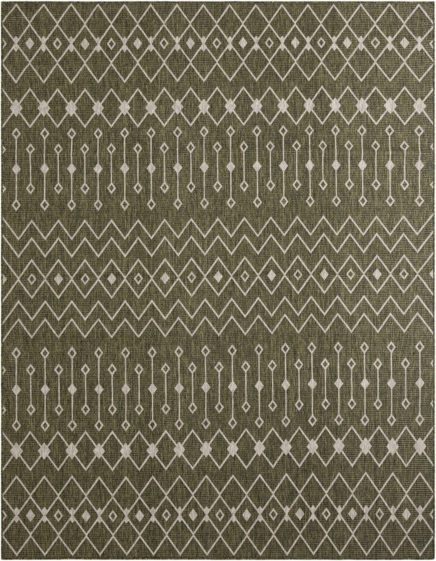 Primary image  10' x 10'  Washable Lattice Indoor / Outdoor Square Rug