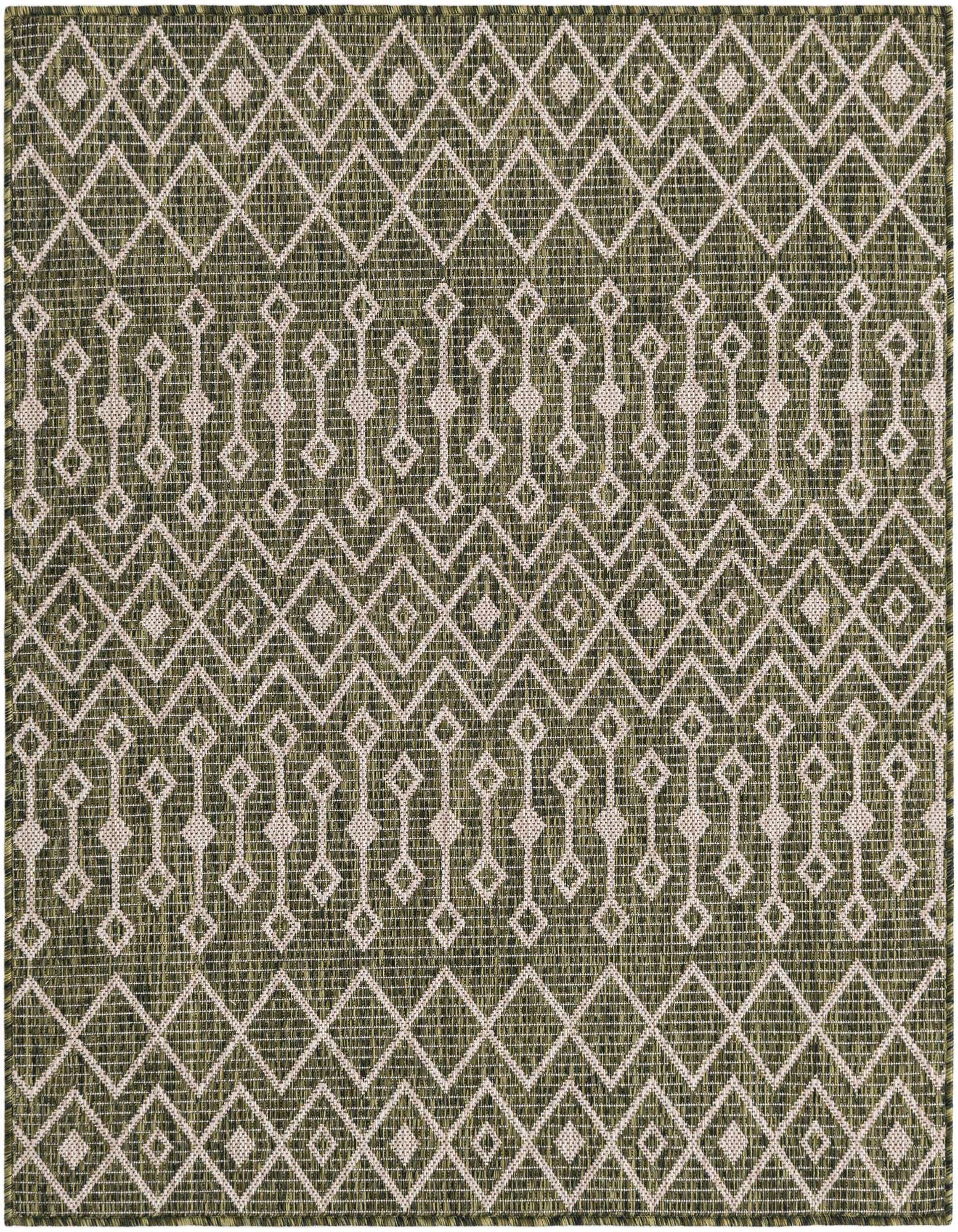 Primary image  4' x 4'  Washable Lattice Indoor / Outdoor Square Rug