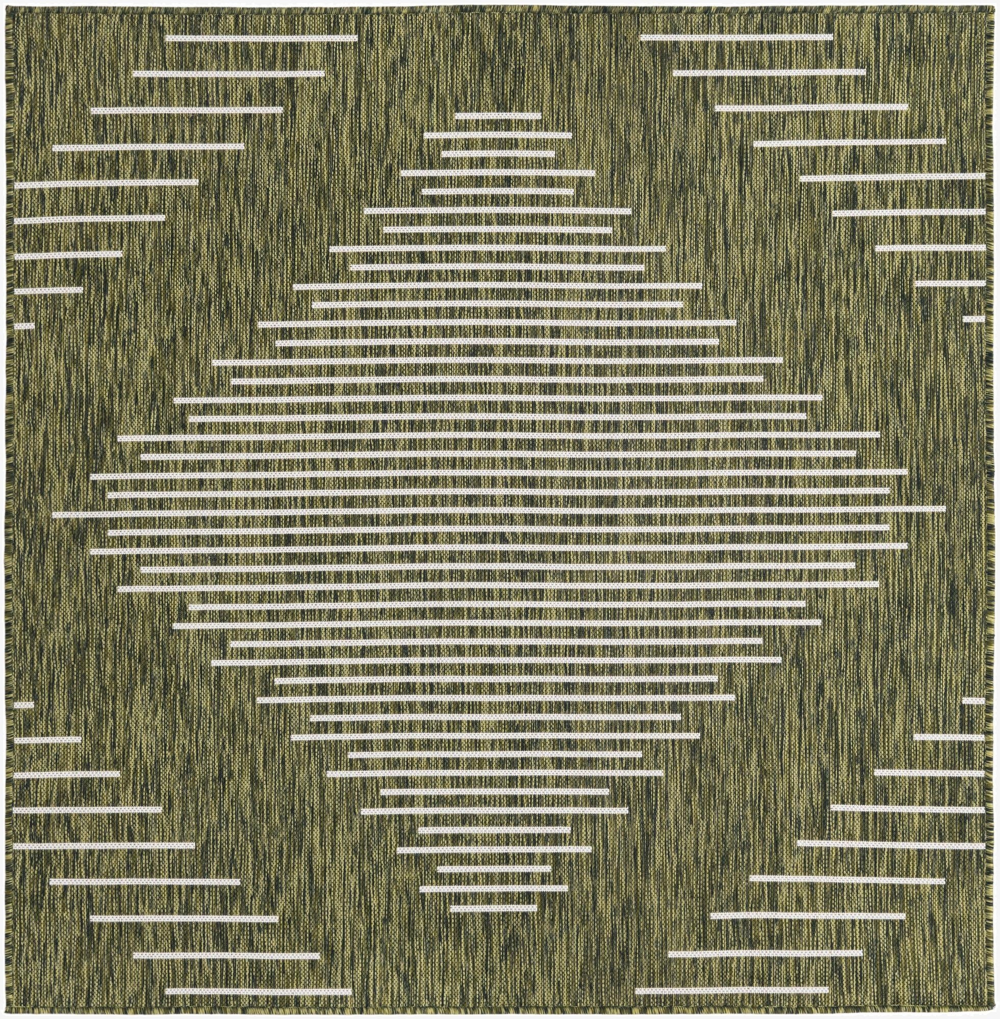  5' 3 x 5' 3  Washable Modern Indoor / Outdoor Square Rug