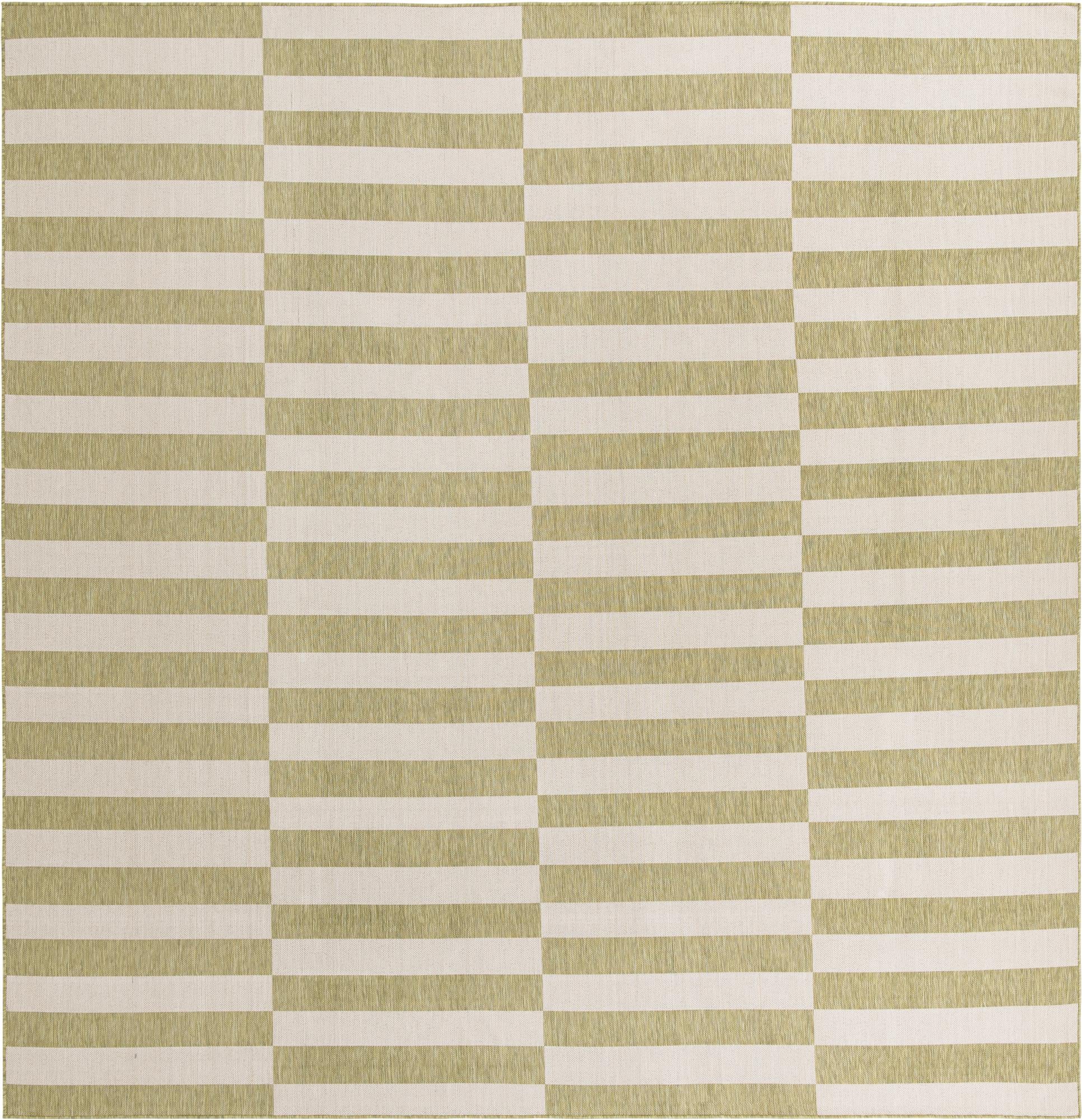  13' x 13'  Washable Ribbon Indoor / Outdoor Square Rug