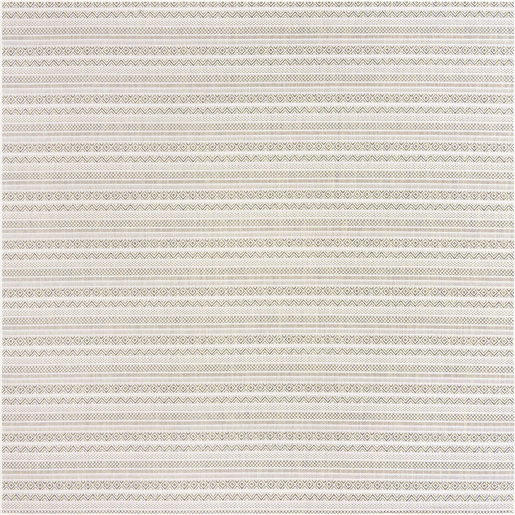  10' x 10'  Washable Ribbon Indoor / Outdoor Square Rug