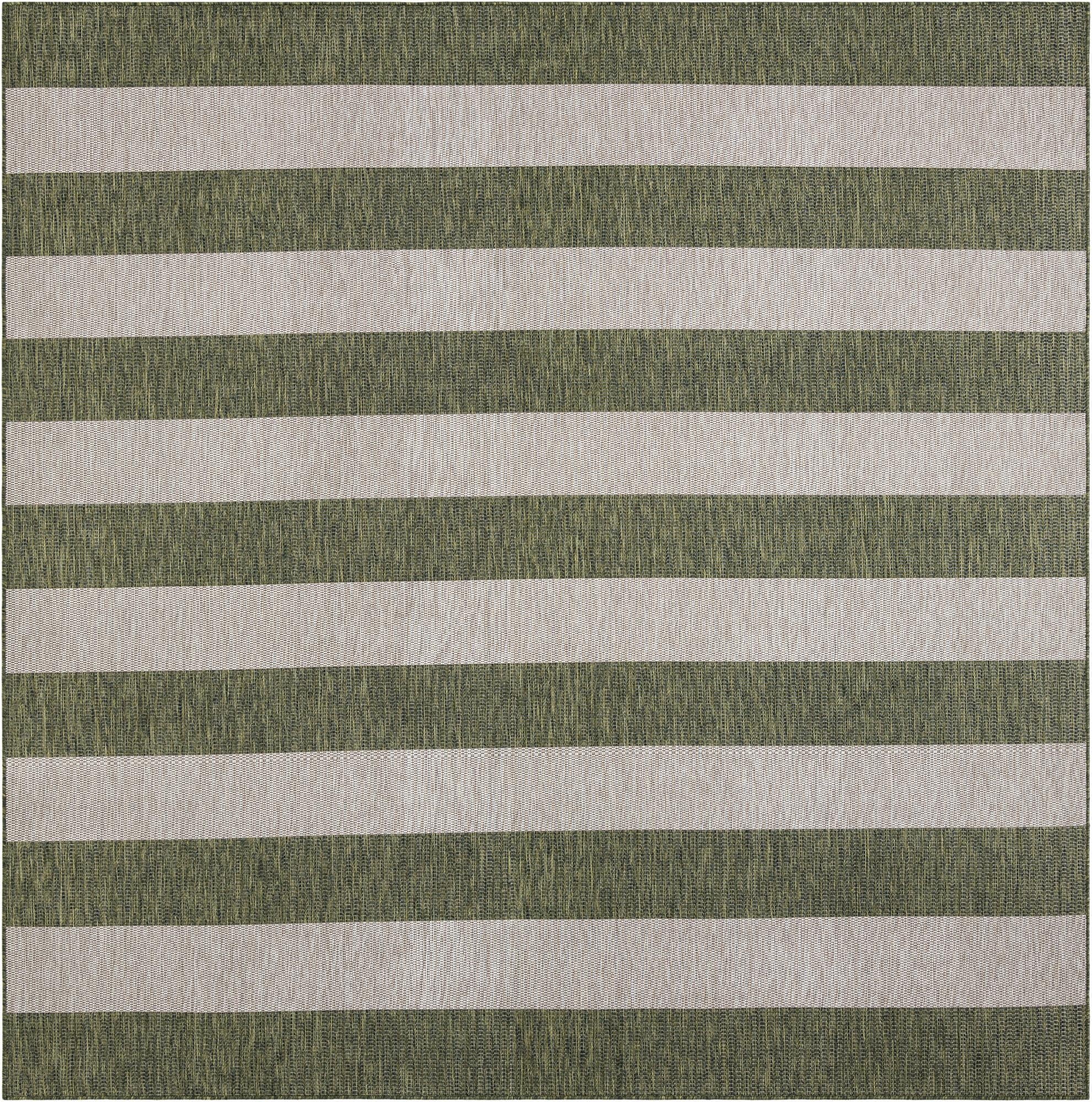  10' x 10'  Washable Ribbon Indoor / Outdoor Square Rug