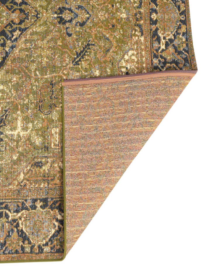 Detail image of  6' x 6'  Washable Traditional Indoor / Outdoor Square Rug