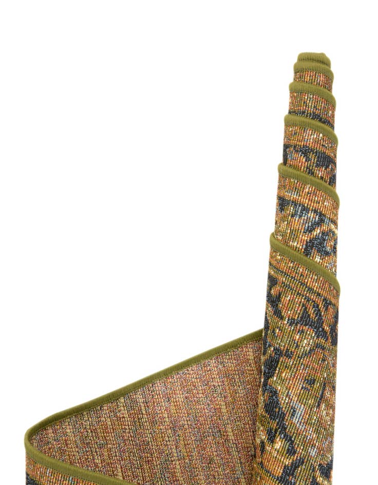 Detail image of  6' x 6'  Washable Traditional Indoor / Outdoor Square Rug