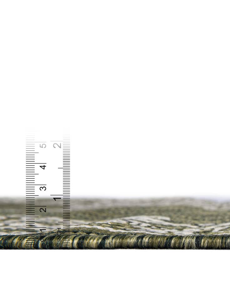 Detail image of  10' x 10'  Washable Traditional Indoor / Outdoor Square Rug