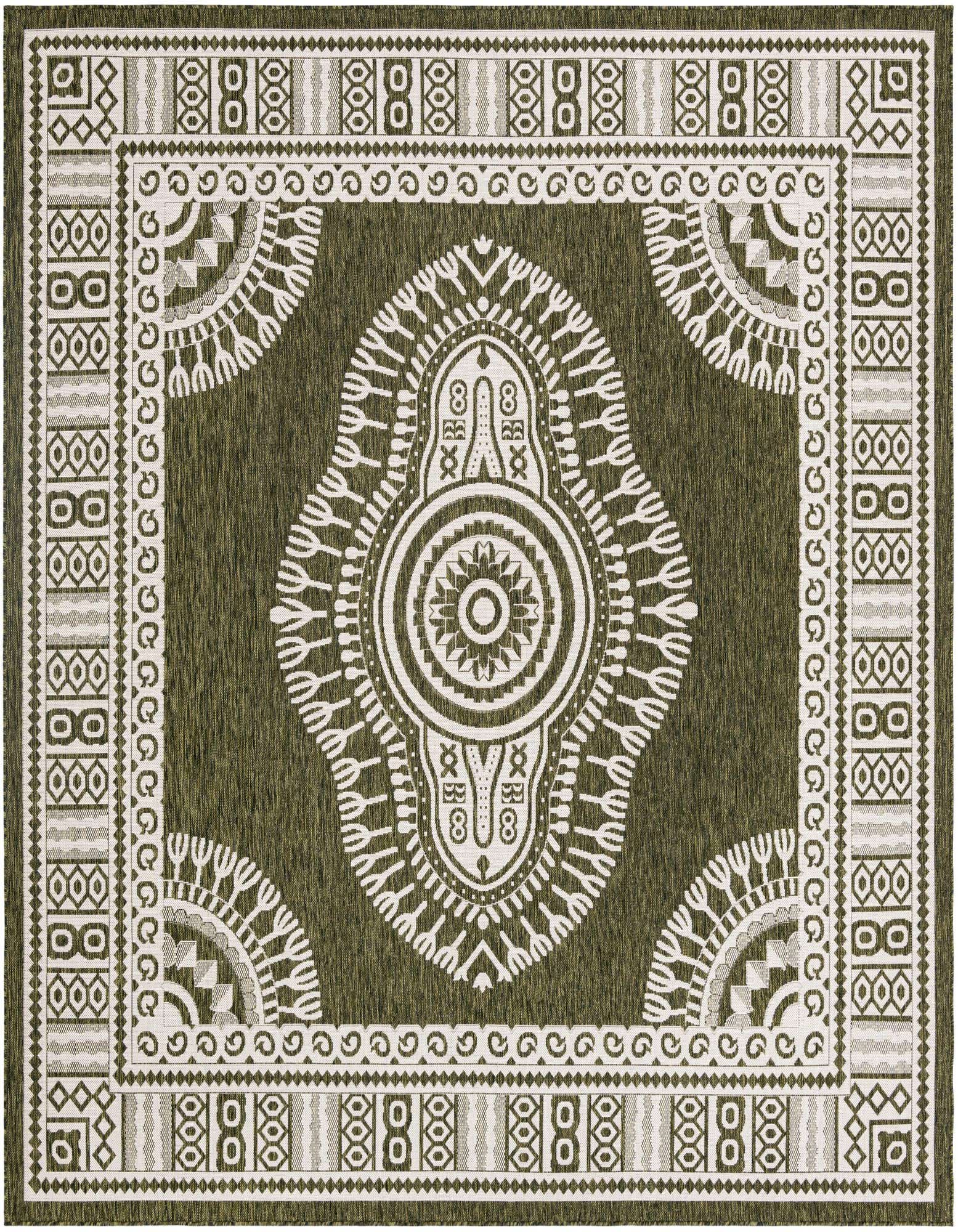 Primary image of  10' x 10'  Washable Traditional Indoor / Outdoor Square Rug
