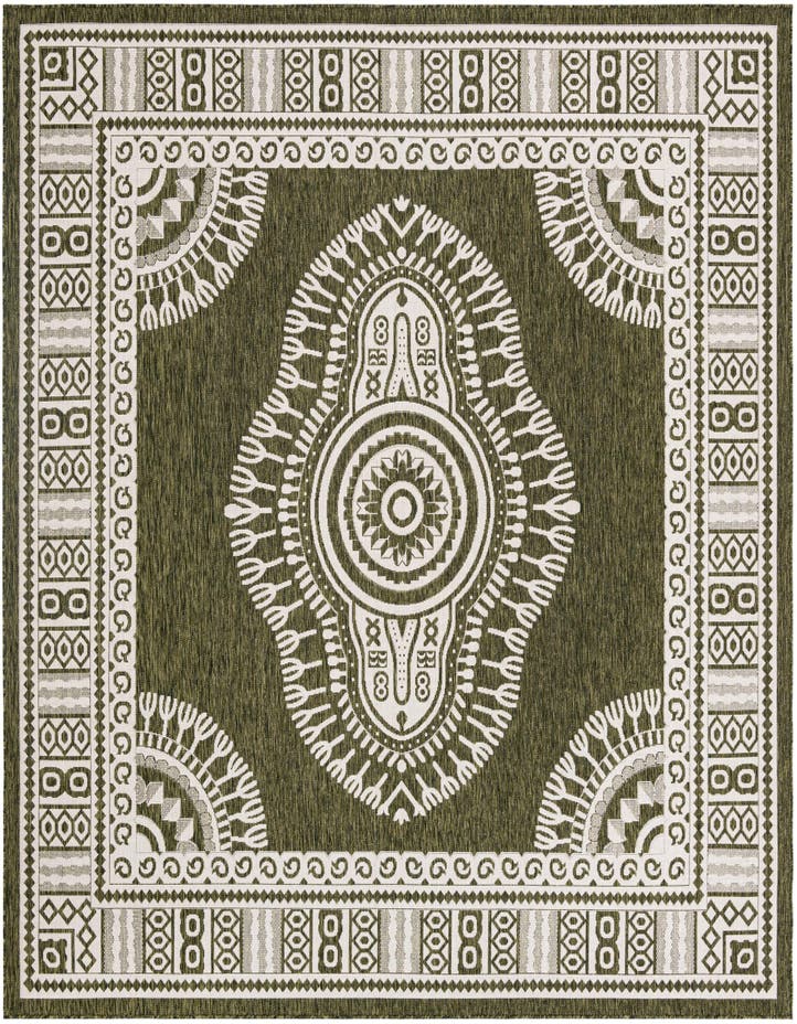  10' x 10'  Washable Traditional Indoor / Ou...