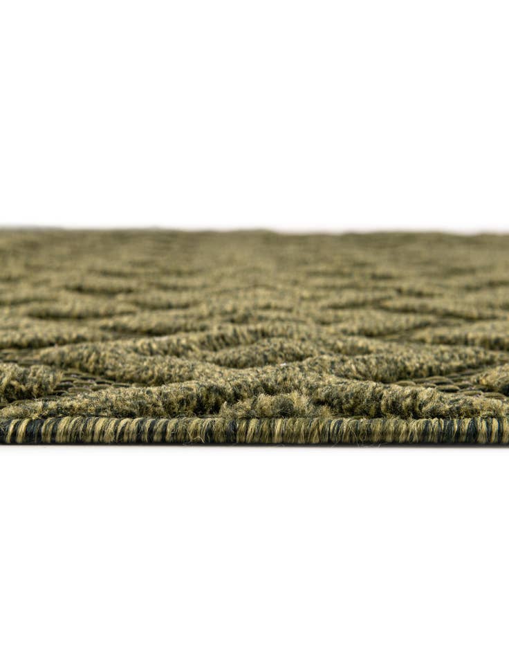 Detail image of  7' 10 x 7' 10  Washable Trellis Textured Indoor / Outdoor Square Rug