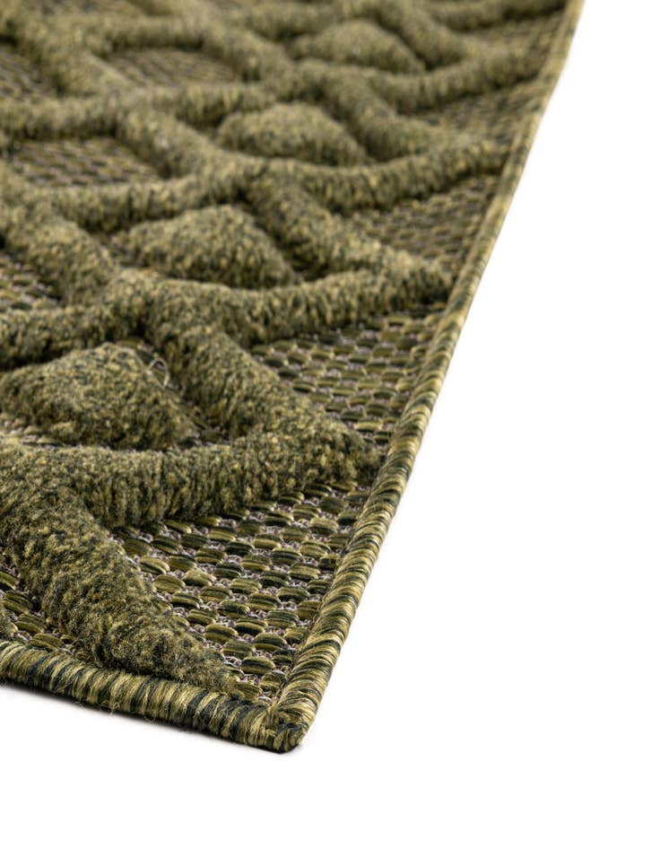 Detail image of  7' 10 x 7' 10  Washable Trellis Textured Indoor / Outdoor Square Rug