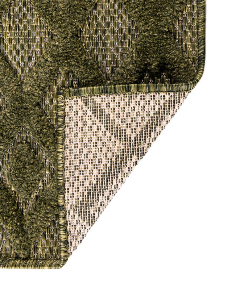 Detail image of  7' 10 x 7' 10  Washable Trellis Textured Indoor / Outdoor Square Rug