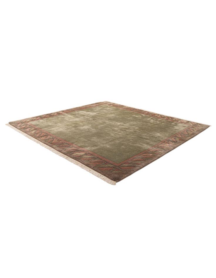 Detail image of  7' 9 x 8' 3  Hand Knotted Tibet Wool Square Rug