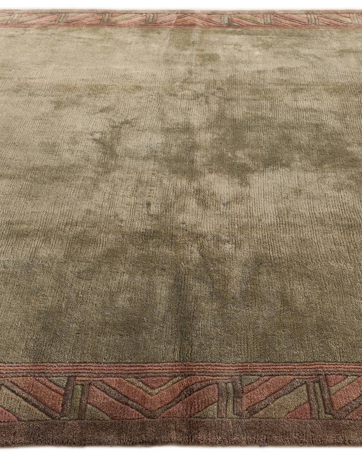 Detail image of  7' 9 x 8' 3  Hand Knotted Tibet Wool Square Rug