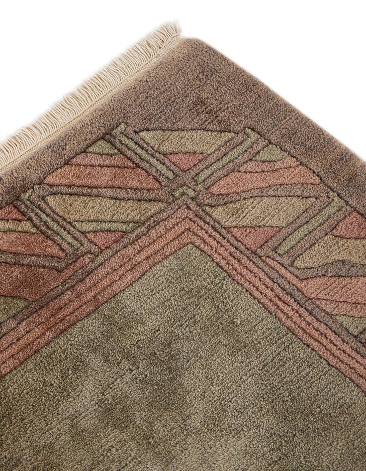 Detail image of  7' 9 x 8' 3  Hand Knotted Tibet Wool Square Rug