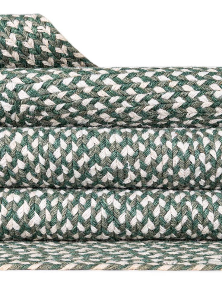 Detail image of  7' 10 x 7' 10  Hand Tweed Braided Jute Square Rug