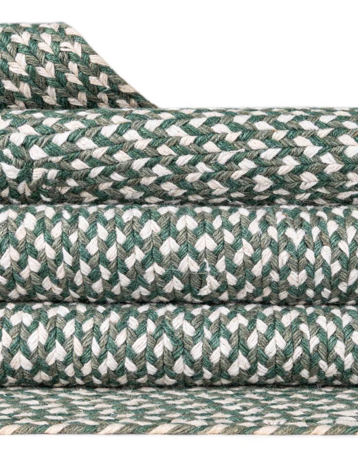 Detail image of  7' 10 x 7' 10  Hand Tweed Braided Jute Square Rug