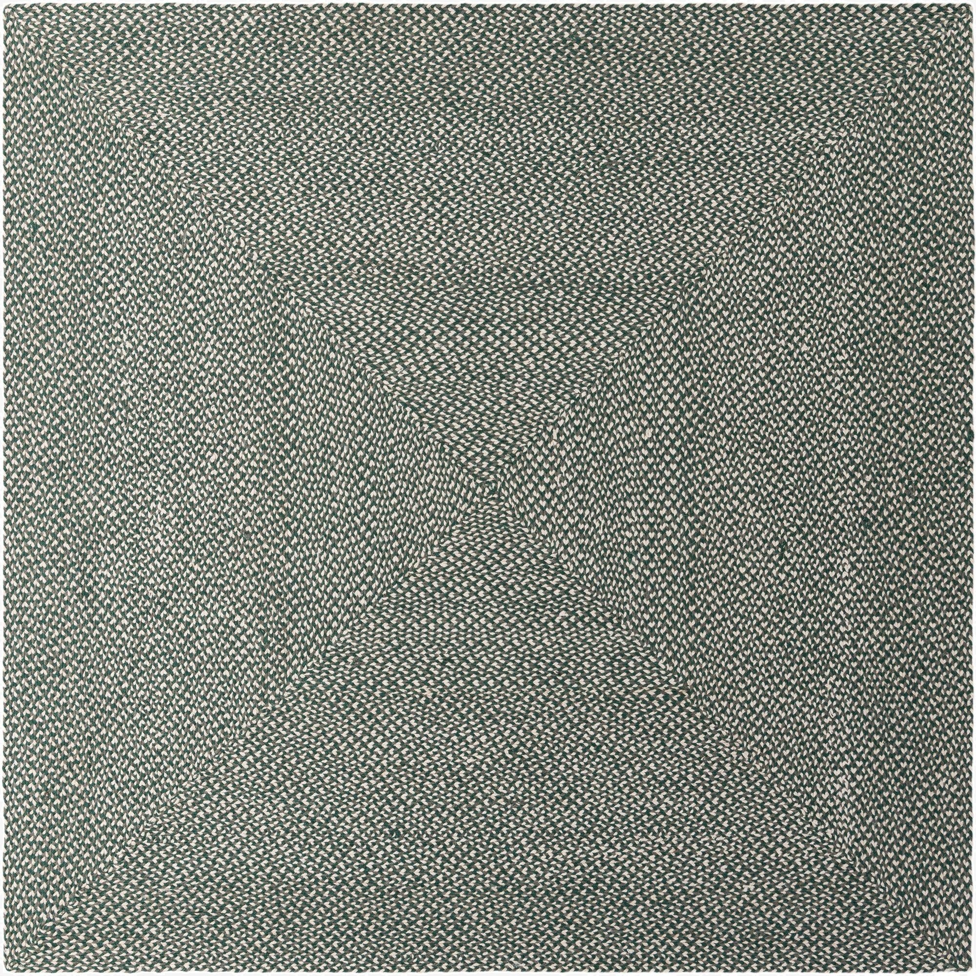  7' 10 x 7' 10  Hand Tweed Braided Jute Square Rug