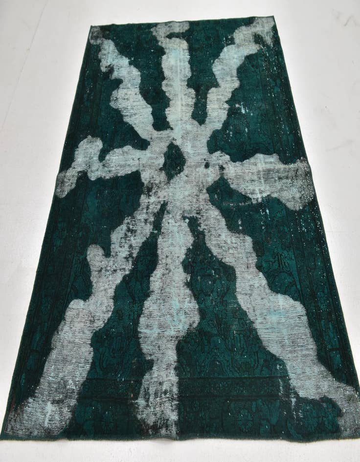 Detail image of  5' 2 x 6' 5  Hand Knotted Ultra Vintage Persian Wool Square Rug