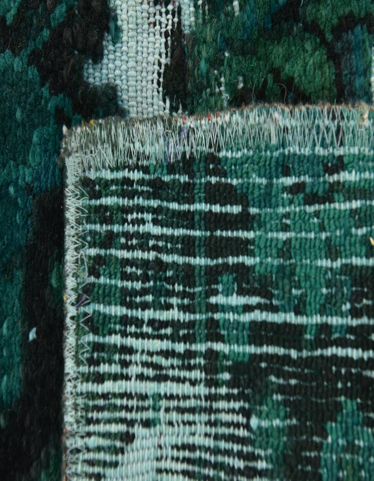 Detail image of  5' 5 x 6' 3  Hand Knotted Ultra Vintage Persian Wool Square Rug