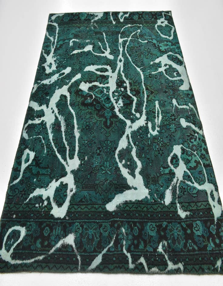 Detail image of  5' 5 x 6' 3  Hand Knotted Ultra Vintage Persian Wool Square Rug